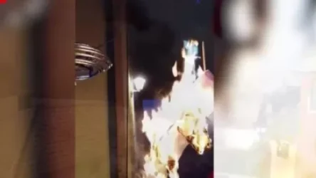 ՏԵՍԱՆՅՈՒԹ․ Գերմանիայում գտնվող ուկրաինացիները, փորձելով այրել Ռուսաստանի դրոշը, այրել են ամբողջ տունը