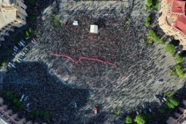 ՏԵՍԱՆՅՈՒԹ. Հանրապետության հրապարակը` վերևից. Ո ՞րքան մարդ է եղել ըստ տարբեր լրատվամիջոցների