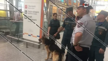 Լուսանկարներ․ Զվարթնոց օդանավակայանում ռումբի մասին ահազանգ կա