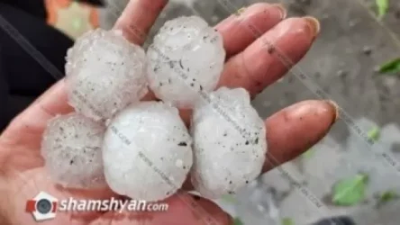 Տաշիրում հավկիթի մեծությամբ կարկուտ է տեղացել