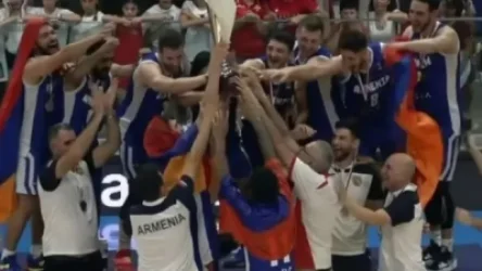 ՏԵՍԱՆՅՈՒԹ․ Չեմպիոն․  Հայաստանի բասկետբոլի հավաքականն ինչպես է նշում հաղթանակը