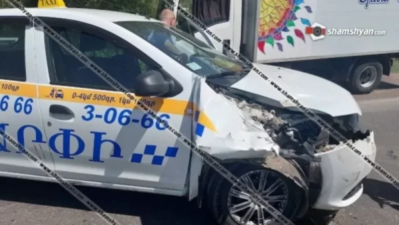 Photos: Accident in Aragatsotn Province. Collision between Renault and Man truck, injuries reported