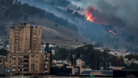Լիբանանի հարձակումներից հետո հրդեհներ են բռնկվել Իսրայելի հյուսիսում