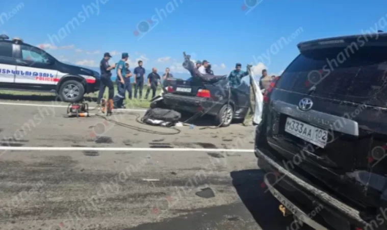 Ողբերգшկան ավտովթար՝ Գեղարքունիքի մարզում. «BMW»-ն բախվել է «SHACMAN» մակնիշի բեռնատարին