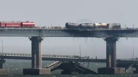 ՏԵՍԱՆՅՈՒԹ․ Ռուսաստանի ՔԿ-ն կադրեր է հրապարակել Ղրիմի կամրջի վրա տեղի ունեցած պայթյունի հատվածից