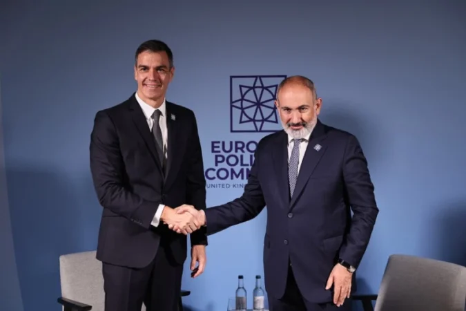 Նիկոլ Փաշինյանն Իսպանիայի վարչապետի հետ քննարկել է առևտրատնտեսական կապերի ընդլայնման մասին հարցեր