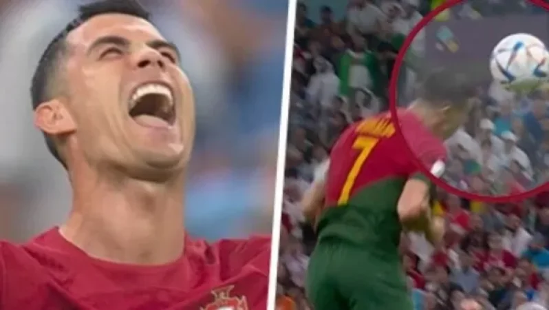 Photos: Ronaldo's Reaction When It Was Announced He Wasn't the Goal Scorer