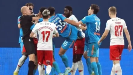 Աղմկահարույց ծեծկռտուքից հետո «Զենիթի» և  «Սպարտակի» վեց խաղացողներ որակազրկվել են