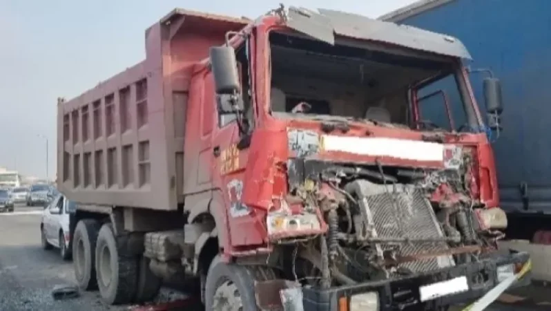 Երևանի Արտաշատի խճուղում բեռնատարներ են բախվել