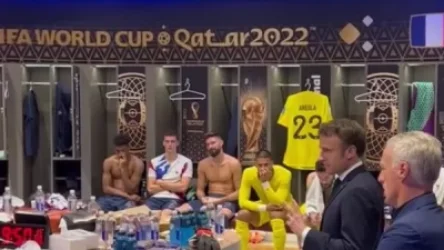 ՏԵՍԱՆՅՈՒԹ. Մակրոնի ելույթը` Ֆրանսիայի հավաքականի հանդերձարանում