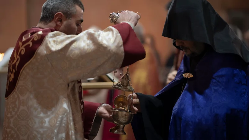 Evening Worship and Blessing Ceremony Held at the Mother Cathedral of Stepanakert
