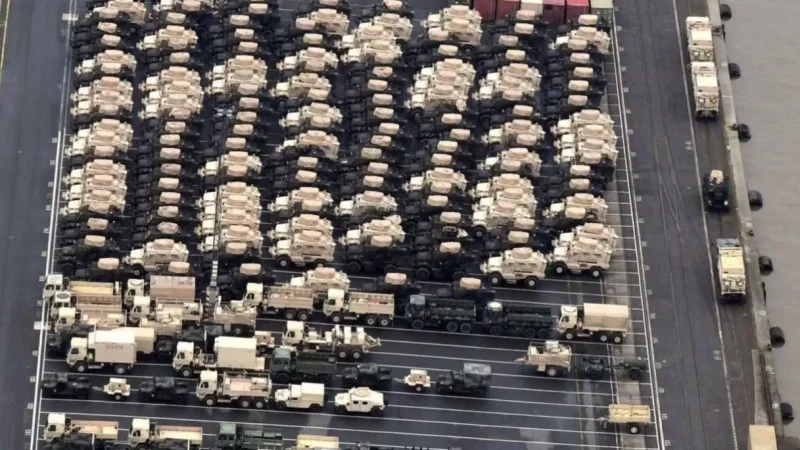 PHOTOS: A Large Number of Military Equipment Arrives in Germany from the USA
