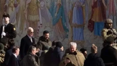 ՏԵՍԱՆՅՈՒԹ․  Կիևում օդային տագնապ է․ Բայդենը դուրս է շտապել Սուրբ Միքայելի տաճարից