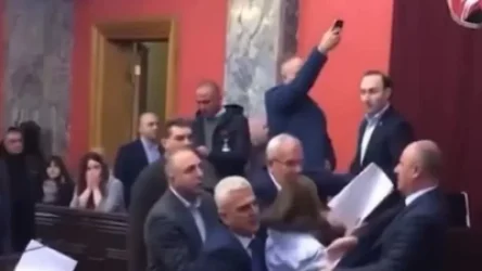 ՏԵՍԱՆՅՈՒԹ. Վրաստանի խորհրդարանում ծեծկռտուք է