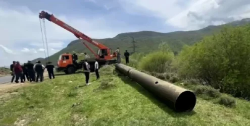 Փրկարարները ծանր տեխնիկա են մոտեցրել Մարմարիկ գետին