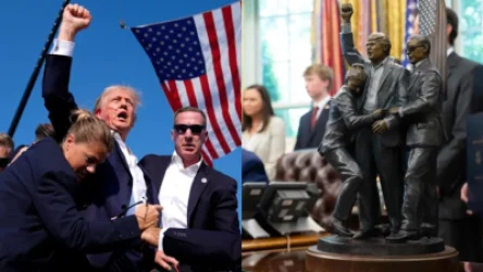 Թրամփի արձանիկը՝ Օվալաձև աշխատասենյակում