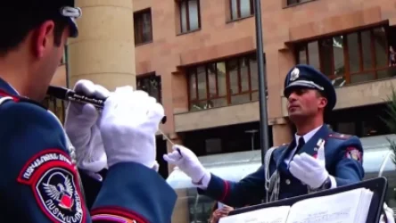 ՏԵՍԱՆՅՈՒԹ. Ոստիկանության զորքերի նվագախումբն այսօր Հյուսիսային պողոտայում է