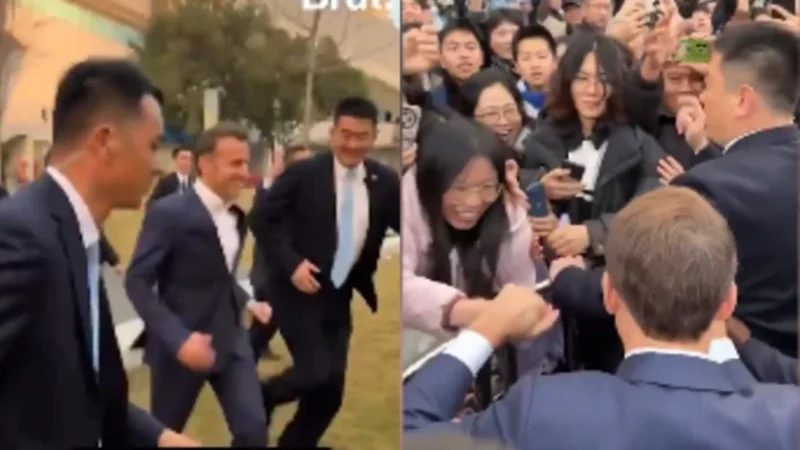 Մակրոնը փախել է չինական անվտանգության ծառայությունից՝ ուսանողների հետ խոսելու համար