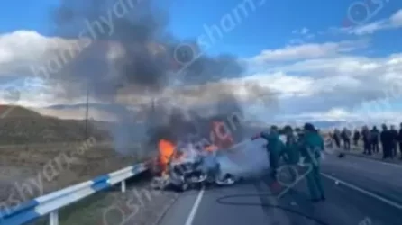 Քիչ առաջ խոշոր վթար է եղել, հրդեհվել է մեքենան, զոհ կա