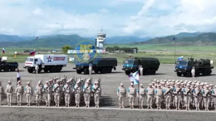 ՏԵՍԱՆՅՈՒԹ. Արցախում խաղաղապահները մասնակցել են Հաղթանակի 78-ամյա տարեդարձի միջոցառմանը