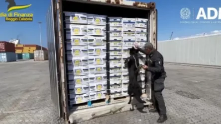 ՏԵՍԱՆՅՈՒԹ. Նոր կադրեր` Իտալիայում առգրավված  2,7 տոննա կոկաինի հայտնաբերումից