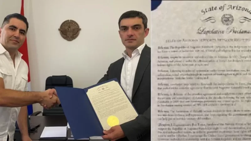 Արիզոնայի ներկայացուցիչների պալատի կողմից ընդունվել է Արցախի ինքնորոշման իրավունքը սատարող փաստաթուղթ