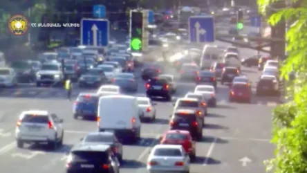 ՏԵՍԱՆՅՈՒԹ. ՔԿ-ն Գրիգոր Լուսավորիչ փողոցում` ՆԳ նախարարի ավտոշարասյանն առնչվող դեպքի մասին