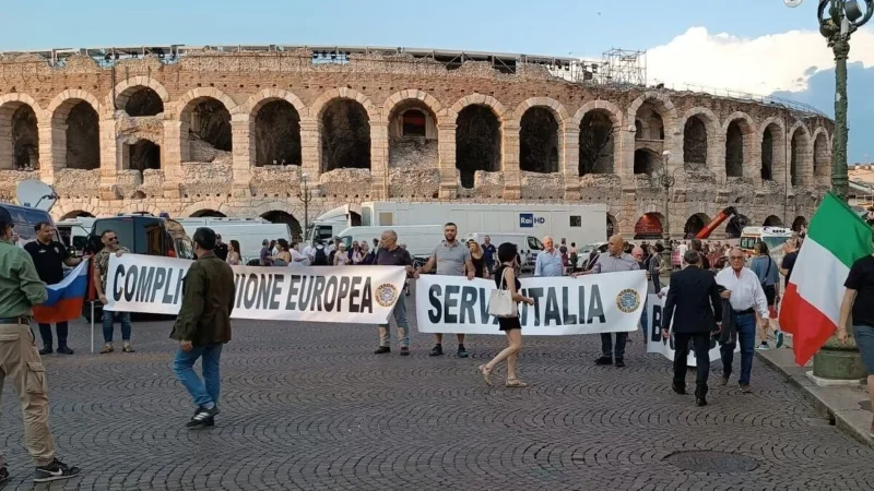 Իտալիայում Կիևին զենք մատակարարելու դեմ բողոքի ակցիա է անցկացվել