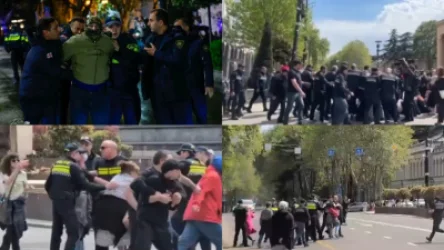 Խոշոր բողոքի ակցիա` Թբիլիսիում. ցուցարարները ձերբակալվել են