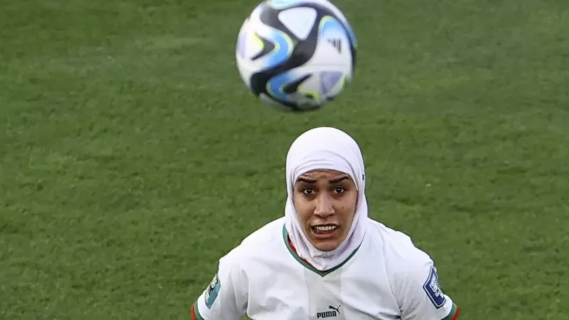 First Hijab-Wearing Footballer Plays in World Cup Match