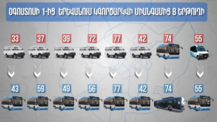 ՏԵՍԱՆՅՈՒԹ. Օգոստոսի 1-ից Երևանում կգործարկվի ավտոբուսային երթուղիների հերթական խմբաքանակը