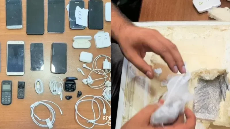 20 բջջային հեռախոս, 8 զույգ ականջակալ և այլ արգելված իրեր՝ կալանավորված անձին բերված սառնարանում