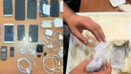 20 բջջային հեռախոս, 8 զույգ ականջակալ և այլ արգելված իրեր՝ կալանավորված անձին բերված սառնարանում