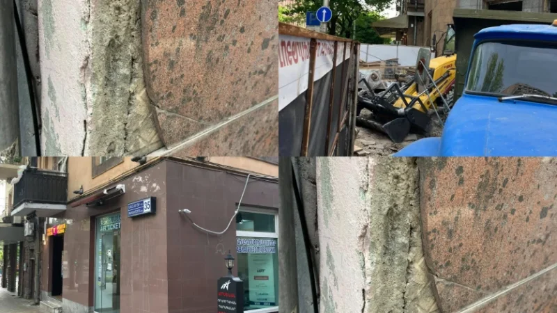 Երևանի կենտրոնում քանդում են Գևորգ Թամանյանի նախագծած շենքը