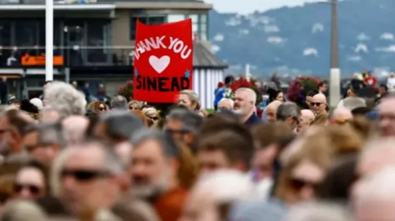 New Footage from the Funeral of Irish Rock Singer Sinéad O'Connor