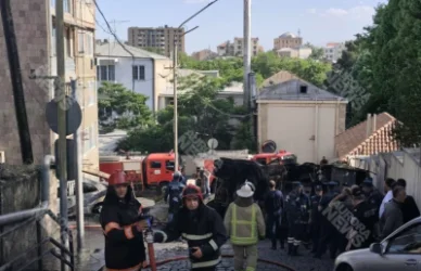 Խոշոր հրդեհ՝ Երևանի կենտրոնում․ պայթյունի ձայներ են լսվել