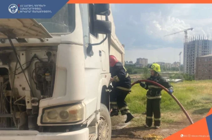 Հրդեհ՝ բեռնատար ավտոմեքենայում․ կան տուժածներ