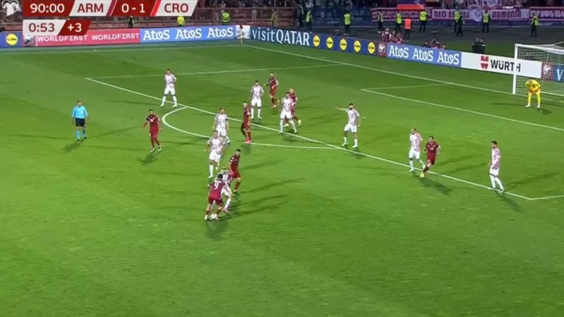 Հայաստան – Խորվաթիա 0:1. հանդիպումն ավարտվեց