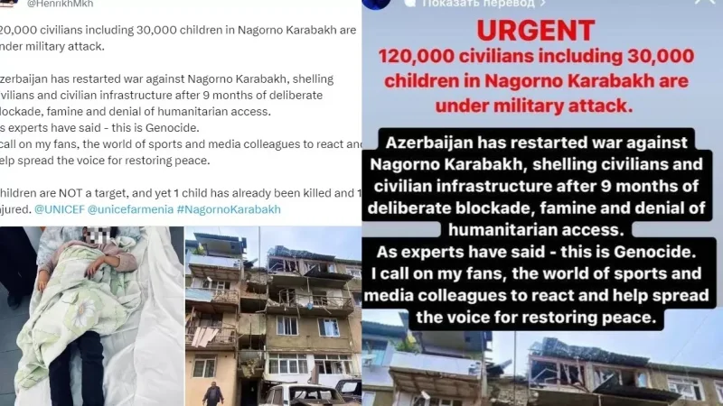 Սա ցեղասպանություն է. Մխիթարյանը Արցախին աջակցելու կոչով դիմել է աշխարհին