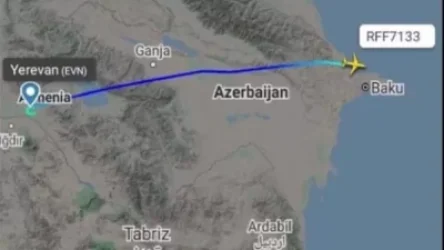 Երևանից օդանավ է թռել Բաքու