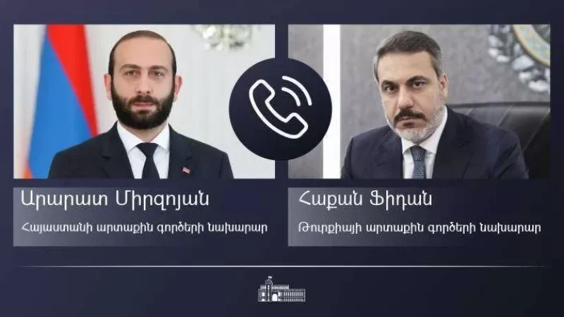 Միրզոյանը հեռախոսազրույց է ունեցել Թուրքիայի ԱԳ նախարարի հետ