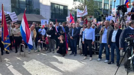 ԼՈՒՍԱՆԿԱՐՆԵՐ. Տասը հազարից ավելի մարդ է մասնակցում Բրյուսելում ի աջակցություն Արցախի