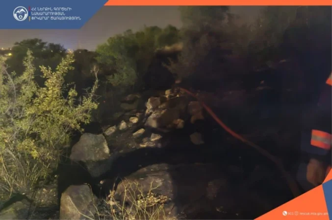 Հրդեհ՝ Ծիծեռնակաբերդի խճուղում