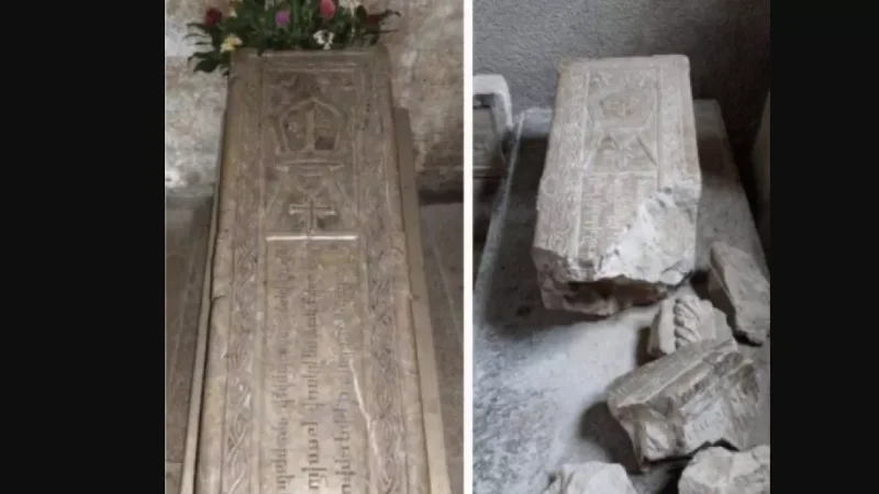 Թուրքերն Ամարասում պղծել են հայոց առաջին կաթողիկոս Գրիգոր Լուսավորչի թոռան տապանաքարը