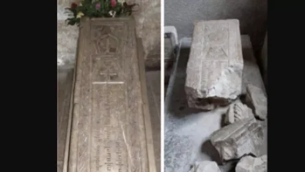 Թուրքերն Ամարասում պղծել են հայոց առաջին կաթողիկոս Գրիգոր Լուսավորչի թոռան տապանաքարը