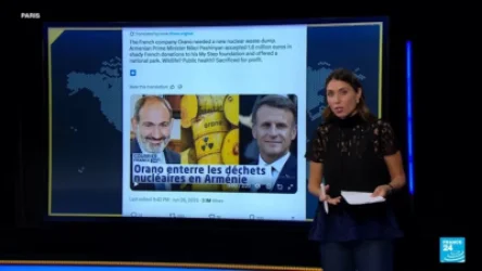France 24 հեռուստաընկերությունը հերքել է, թե Ֆրանսիան միջուկային թափոններ է տեղափոխել Հայաստան