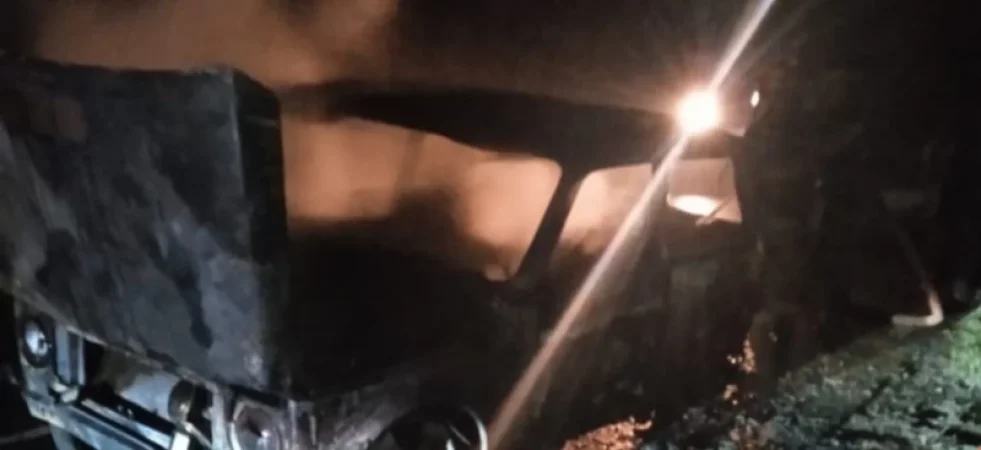 Այգեձոր գյուղի սկզբնամասում ընթացքի ժամանակ մեքենայում հրդեհ է բռնկվել