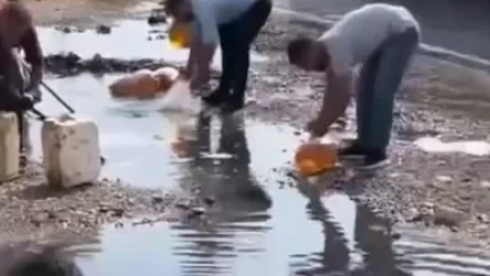 ՏԵՍԱՆՅՈՒԹ․ Թուրքիայում մարդիկ տոպրակներով բենզին են հավաքում