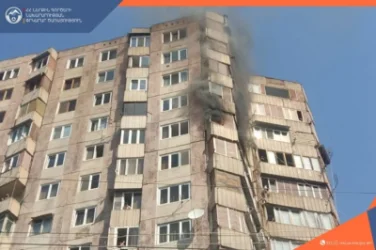 Հրդեհ՝ Երևանի Մառի փողոցի բազմահարկ շենքի բնակարաններից մեկում