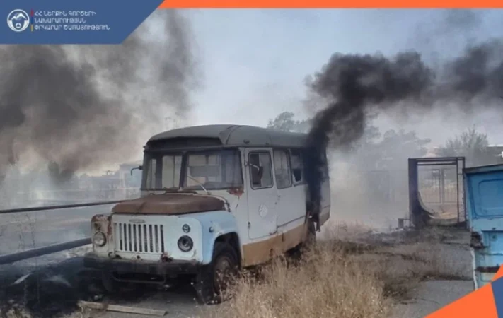 Աշտարակի խճուղում ավտոմեքենաներ են այրվել